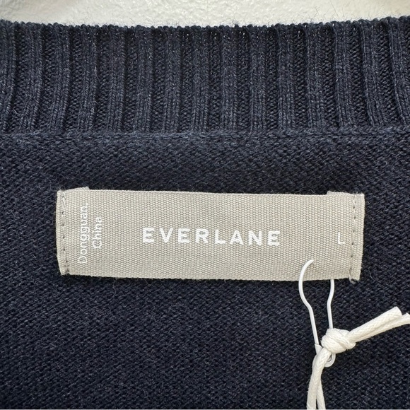Everlane Men's No-Sweat Sweater - Heathered Midnight Sz Lg NWT - Picture 5 of 7